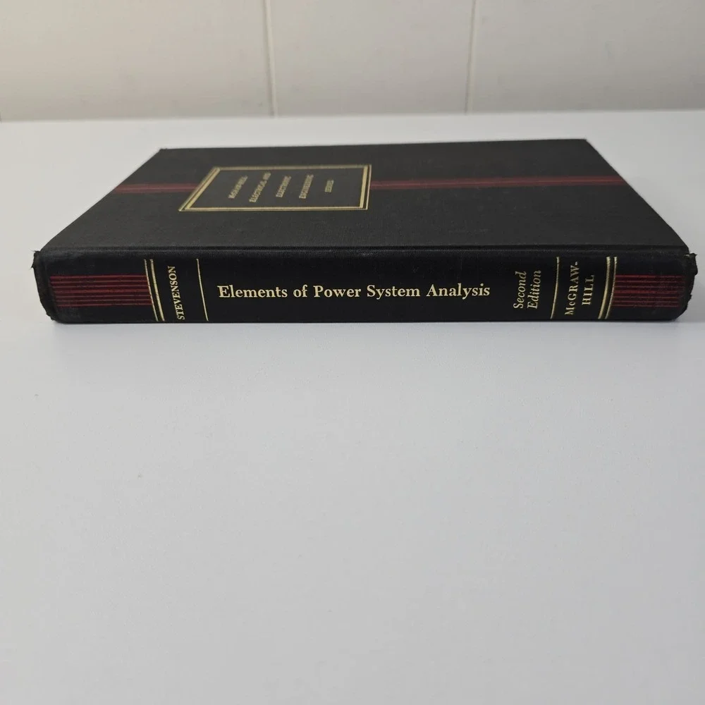 Elements of Power System Analysis‎ 2nd Edition 1962 Hardcover Stevenson McGraw